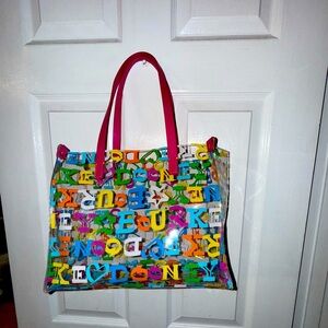 Dooney & Bourke Lettered clear Tote